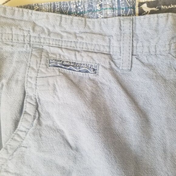 Modern Amusement Parker Brooks Bermuda Blue Chambray - Size 36 - Picture 5 of 7